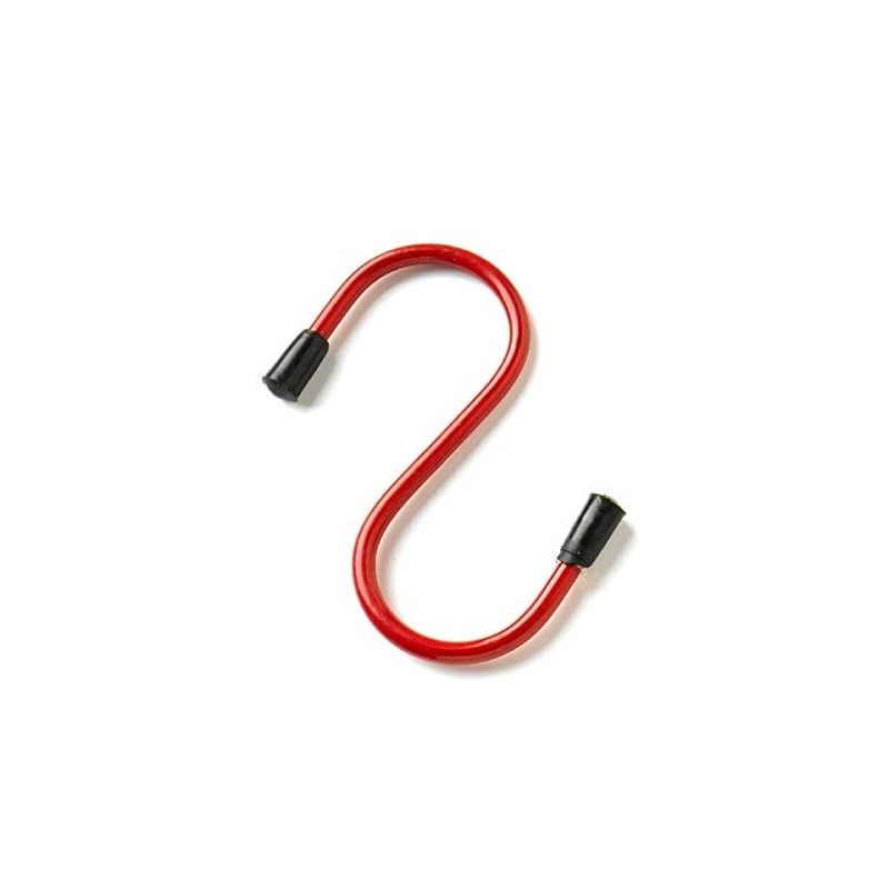 Merriway BH05405 (40 Pcs) Kitchen S-Hook Steel Plastic Coated 100mm