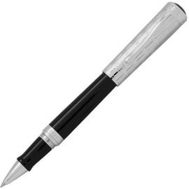 5280 Aspen Rhodium and Black Roller Ball Pen