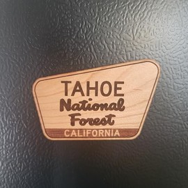 Tahoe National Forest Ornament Wood Christmas Or Magnet California CA Made In USA Gift Alder Park (Magnet)
