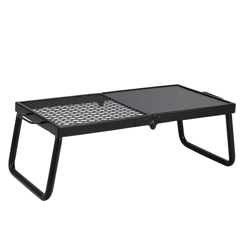 VEVOR Folding Campfire Grill, Heavy Duty Steel Mesh Grate, 22.4"