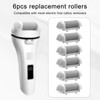 6pcs Replacement Roller Refill Heads, Pedicure Foot File Replacement Roller