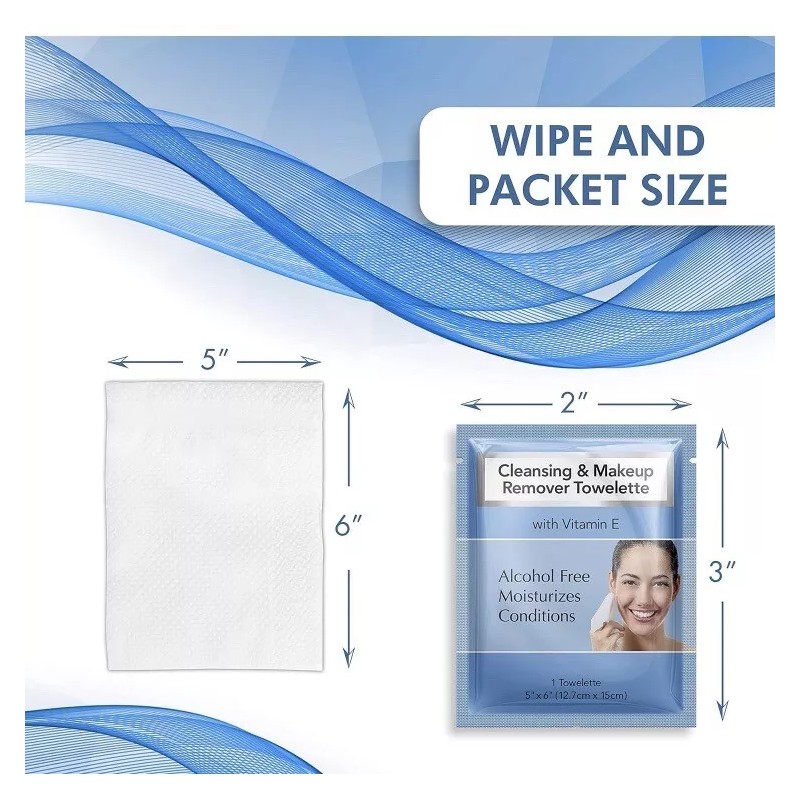 Diamond 30 diamond makeup remover wet Face wipes 5" x