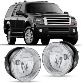 Nilight Fog Lights Assembly Compatible with 2007 2008 2009 2010 2011 2012 2013 2014 Ford Expedition 2008-2011 Ford Ranger(Not Fit STX Package) with H10 12V 42W Bulbs Clear Lens