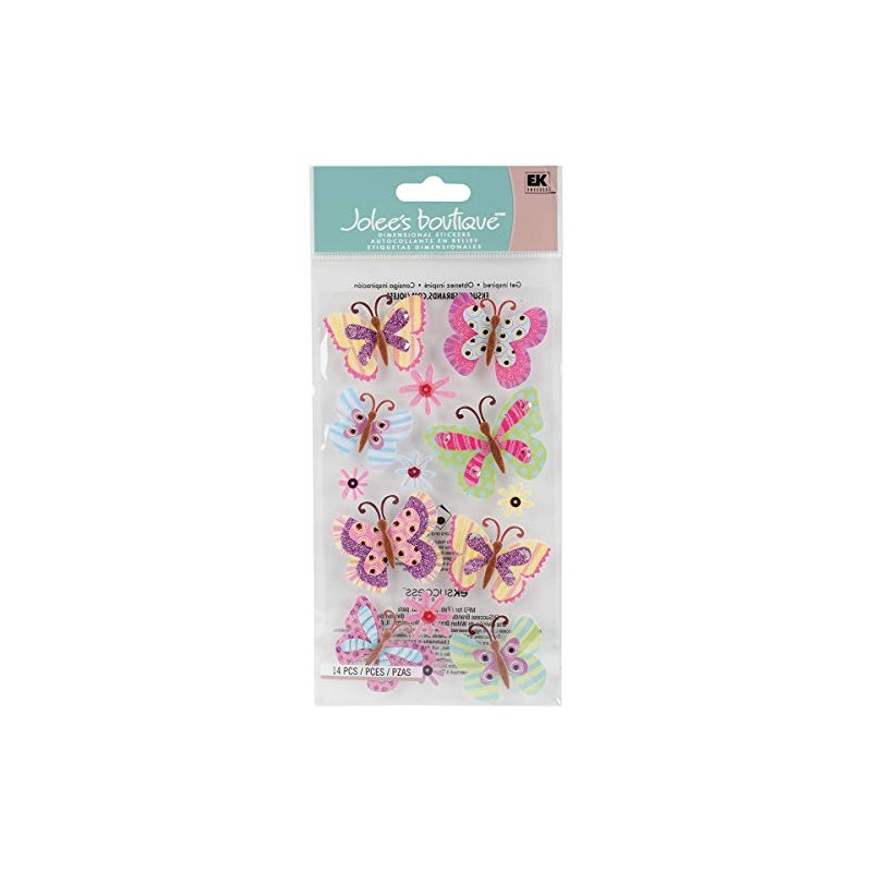 Jolees Boutique Dimensional Stickers, Paisley Butterfly