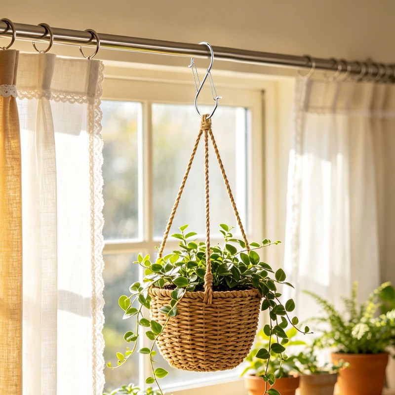 Large S Hooks Heavy Duty Double Latch Hanging Hooks for