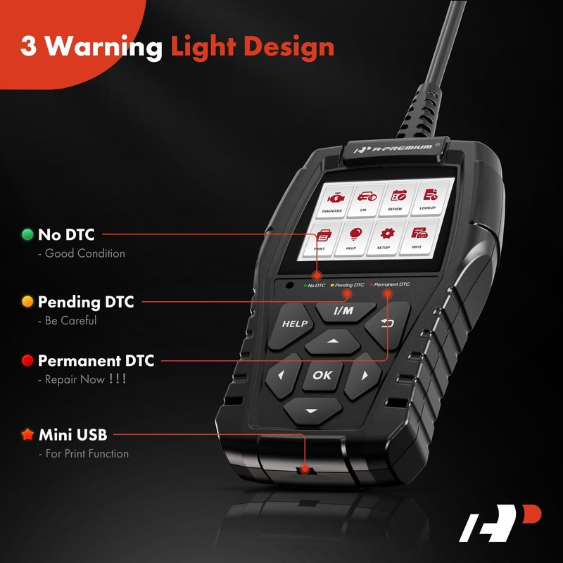 A-Premium AD200 Professional OBD2 Scanner Car Diagnostic Tool, OBDII EOBD