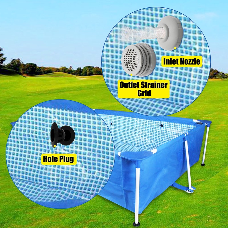 TIROAR 25022E Swimming Pool Water Jet Connector Kits with Outlet