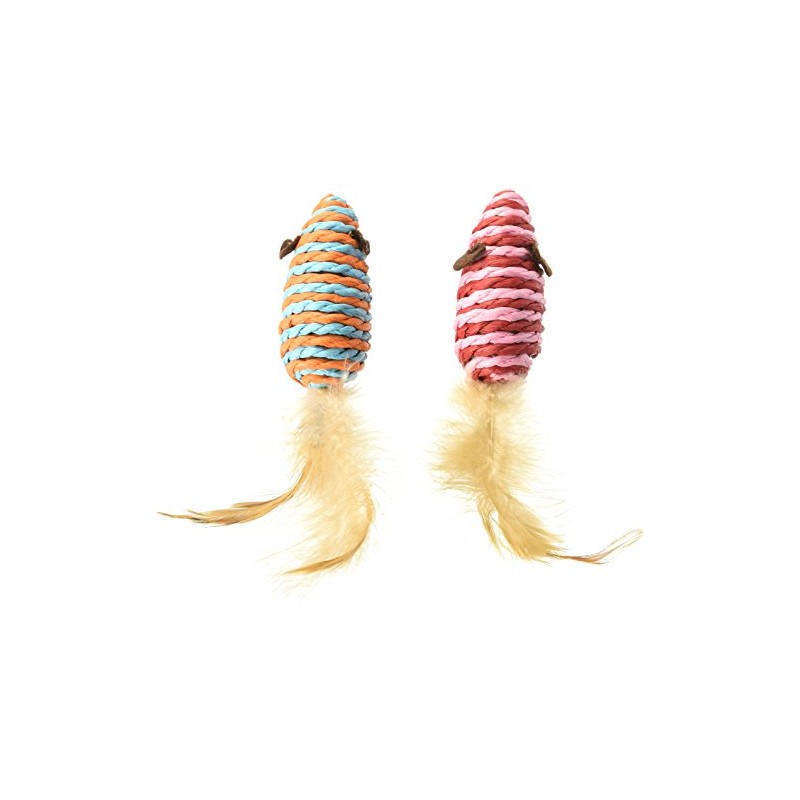 JUGUETE RATON C/PLUMA ECOPLAY - 2 PZ