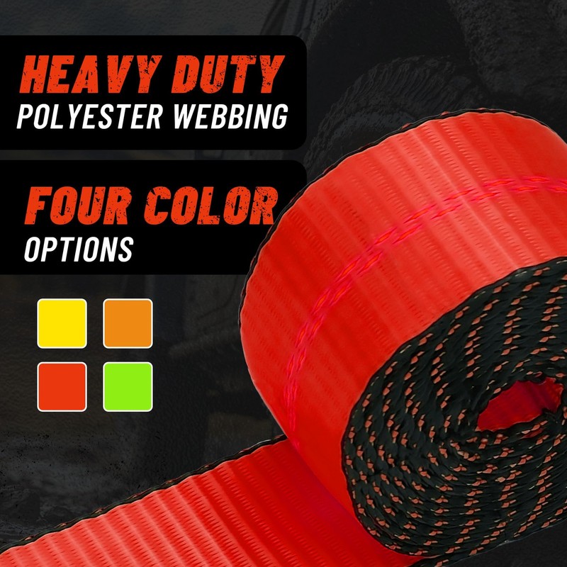 Bolvixor 8 Pack 2" x 96" Lasso Strap - 9900LBS