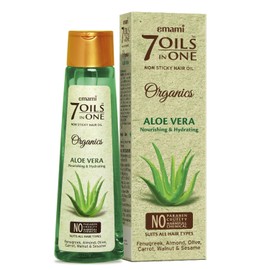 Emami Aceite Capilar 7 En 1 | Con Aloe Vera | Aceite Hidratante Y Nutritivo | Mejora La Salud Capilar | Reduce Las Puntas Abiertas | Deja El Cabello Suave Y Brillante | 200 Ml