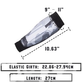 Archery Arm Guard Padded Forearm Sleeve - Adjustable Hook-and-Loop Fastener - Stretchy Arm Protective Gear for Bow & Arrow Target Hunting Shooting