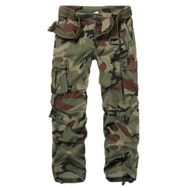 GSGGIG Cargo Pants Women, Camo Hiking Pants, Casual Y2K Parachute Pants with Zipper Pockets G2039G C29 Camo 12