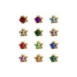 Studex Sterilized Piercing Earrings * Ear Stud * Birthstar * September