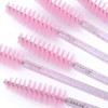 100 Stück Einweg Wimpern Bürstchen, Rosa Mascara Bürstchen, Wimpernbürste für