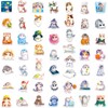 50Pcs Cute Cat Stickers, Kawaii Watercolor Kitten Stickers for Laptop