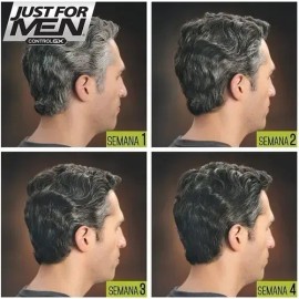 Shampoo Just for Men Control Gx, Desvanecedor Progresivo De Canas, Paquete de 3, 118ml