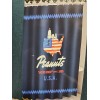 Franco Peanuts Snoopy USA Patriotic American Flag Navy Blue Fabric