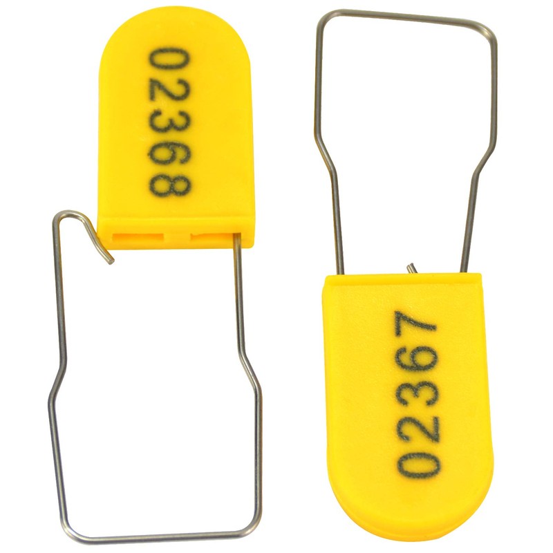 20pcs Security Metal Wire Padlocks, Plastic Security Seals Disposable Anti-Tamper