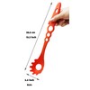 4-in-1 Large Measure Portion Control/Nylon Spaghetti Spoon/Spoon Strainer/Spaghetti Measurer Tool