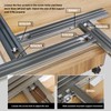 2Pcs Woodworking Fence Clamp Aluminum Alloy Multifunctional Woodworking Fence Fixing
