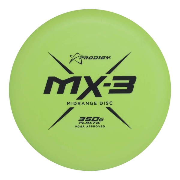 Prodigy Disc 350G MX-3 | Slightly Overstable Disc Golf Midrange | Grippy & Stiff 350G Plastic | Great Control Midrange | Colors May Vary (177-180g)
