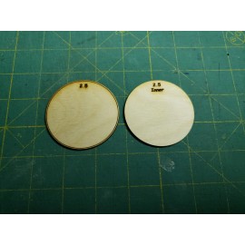 Bad Boy Rocketry 2.5 inch Bulkhead set For Estes Pro Series model rocket kits laser cut ply.