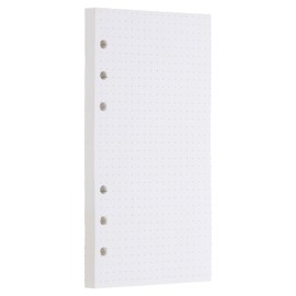 PATIKIL A6 Dot Grid Paper 6-Ring Binder Loose Leaf Planner Filler Paper Planner Inserts, 80 Sheets/160 Pages, Lined