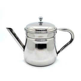 KERAM Percolator Coffee Pot, 13.52 fl oz / 400 ml, 6-8 Cup Capacity, Stainless Steel, portable coffee maker for camping pour over non electric
