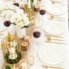 ROCOHANTI 60PCS Ivory Plastic Plates - Beaded Ivory Disposable Plates