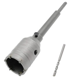 Hordion 2 Inch / 50mm Concrete Hole Saw SDS Plus Shank Hole Saw Cutter with 202mm Connecting Rod Drill for Cement Brick Wall