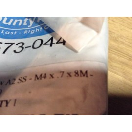 PHILLIPS NEW PHILLIPS FLAT HEAD MACHINE SCREW A2 SS M4 X .7 X 8M QTY 10