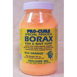 Pro-Cure Borax Egg and Bait Cure Powder, 30 Ounce, Glo Orange