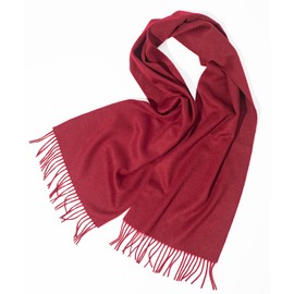 POINROLL 100% Cashmere Scarfs for Women, Pashmina Wraps Fringed Edges, 71"x 12", Lightweight and Warm Winter Collection