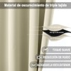 NANWEI Cortinas Blackout con Aislamiento Térmico para Estar/Recámara Ventana, con