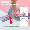 Set of 2 Flexible Rulers Set Colourful Plastic Ruler Shatterproof