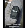TIYA Armband Phone Holder for Running with 3 Pockets, Reflective