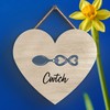 Global Designs Cwtch Cuddle Welsh Love Spoon Wooden Heart Hanging