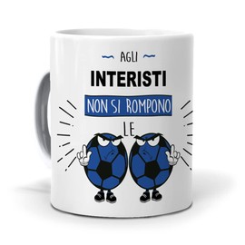 Original gift idea. Tazza Agli interisti non si rompono le palle. ceramic 350 ml.