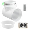 Dryer Vent Connector Kit for 4 Inch Dryer Hose in