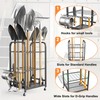 TORACK Garden Tool Organizer Stand with Wheels, Rakes Shovels Yard