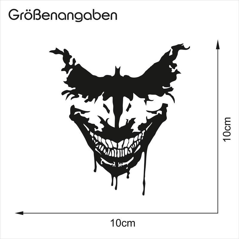 Joker Sticker Decor Film Car Sticker K076 (Matte Black, 10