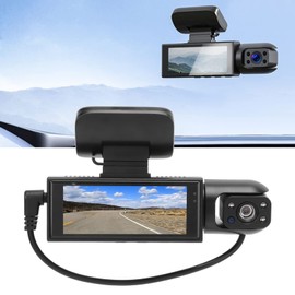 3.16 inch Car Camera Driving Recorder Front Rear Recording Car Dashboard Camera Video Recorder 1080P HD Night Vision Car Parking Reversing Monitor Parking Reversing Monitor