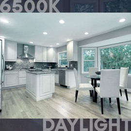 LUXRITE 12-Pack BR30 LED Bulb, 65W Equivalent, 6500K Daylight, Dimmable, 650 Lumens, LED Flood Light Bulbs, 8.5W, Energy Star, E26 Medium Base, Damp Rated, Indoor/Outdoor - Living Room and Kitchen