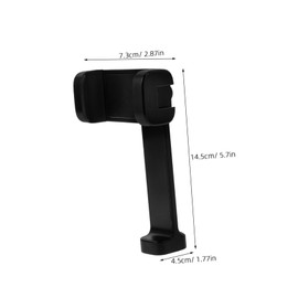 KICHOUSE Smartphone Tripod Mount Adapter Rotating Phone Holder for Vertical Horizontal Use Lightweight Portable Design for Live Streaming Photography Black