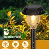 DOESLAG Solar Lights Outdoor Waterproof, 6 Pack Metal Glass Solar