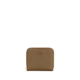 GUESS Portafoglio Donna Laurel SLG Small Zip Around Dark Taupe A25GU42 ZG8500137, Dark taupe, Classic