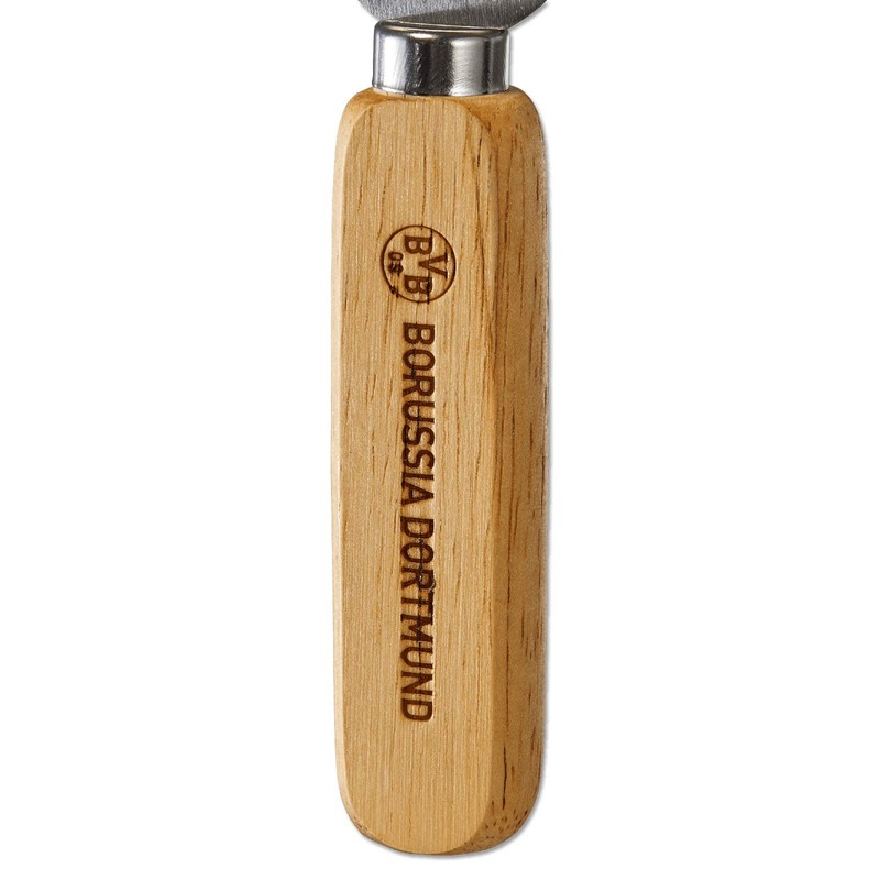 Borussia Dortmund Unisex BVB Flaskeåbner Med Træhåndtag Bottle Opener, Wood,