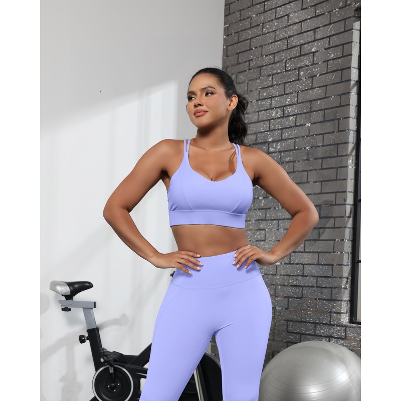 Grace Form Sports Bra for Women Strappy Medium Support Push