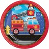 Trendware Fire Truck Paper Plates, 24 Count