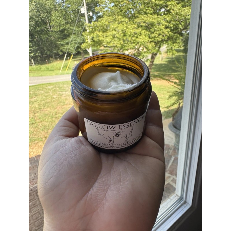 Homemade Whipped Natural Organic Grass Fed Beef Tallow and Honey